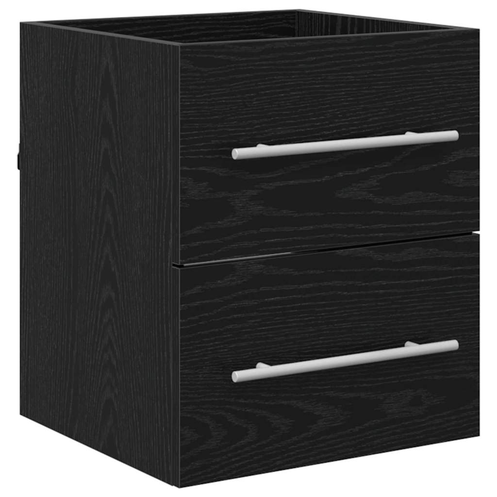 Sink cabinet Black Oak 38.5 x 41 x 48 cm Engineered Wood