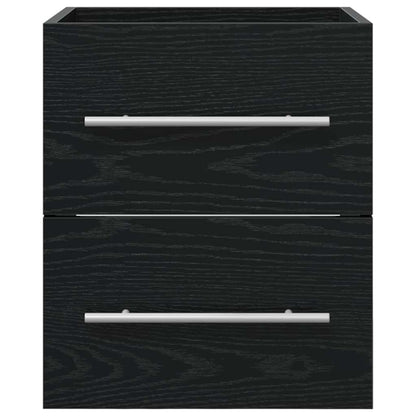 Sink cabinet Black Oak 38.5 x 41 x 48 cm Engineered Wood