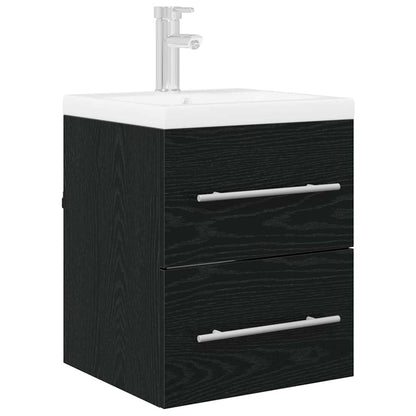 Sink cabinet Black Oak 38.5 x 41 x 48 cm Engineered Wood