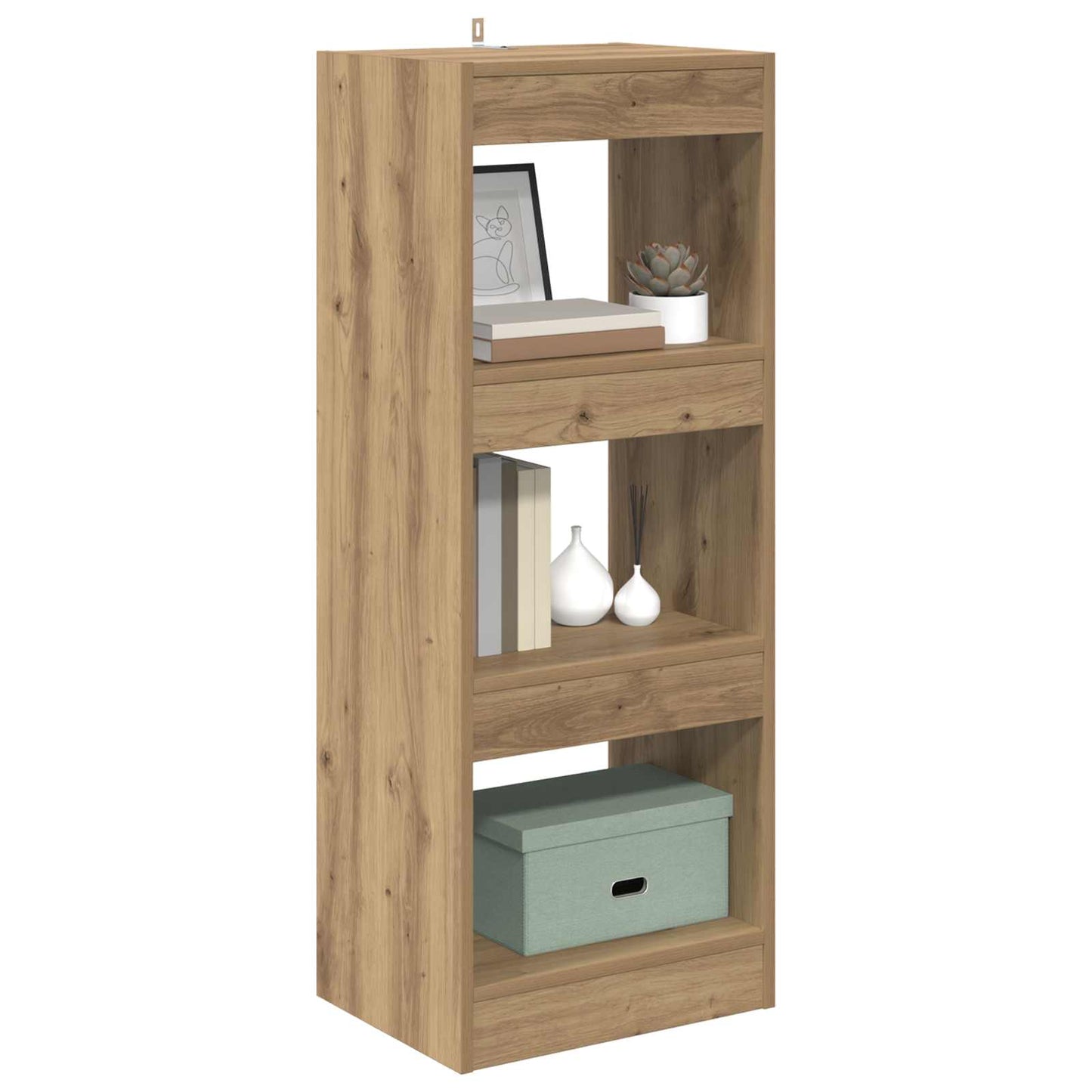 Book Cabinet 3-Tier 37 x 30 x 103 cm Engineered Wood