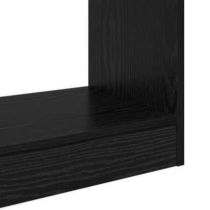 Book Cabinet Black oak 37 x 30 x 103 cm Engineered wood