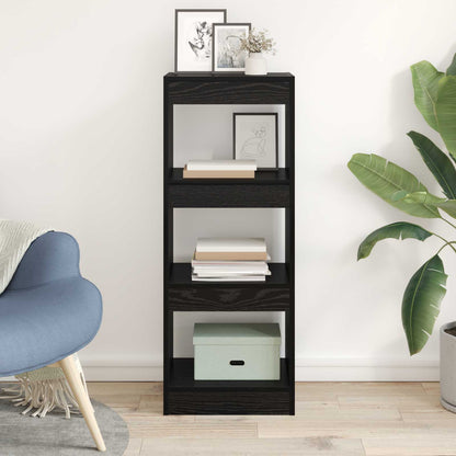 Book Cabinet Black oak 37 x 30 x 103 cm Engineered wood