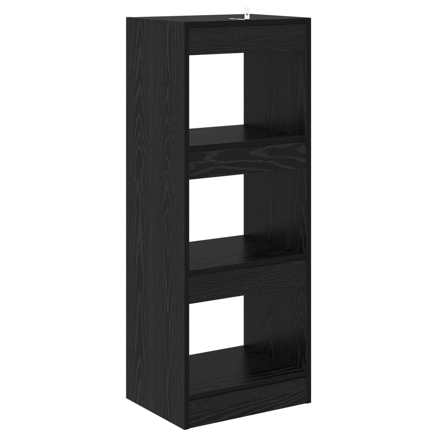Book Cabinet 3-Tier 37 x 30 x 103 cm Engineered Wood Black oak