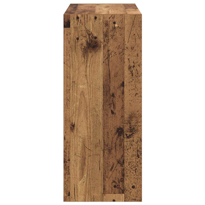 Book Cabinet 2-Tier 60 x 30 x 72 cm Engineered Wood Old Wood