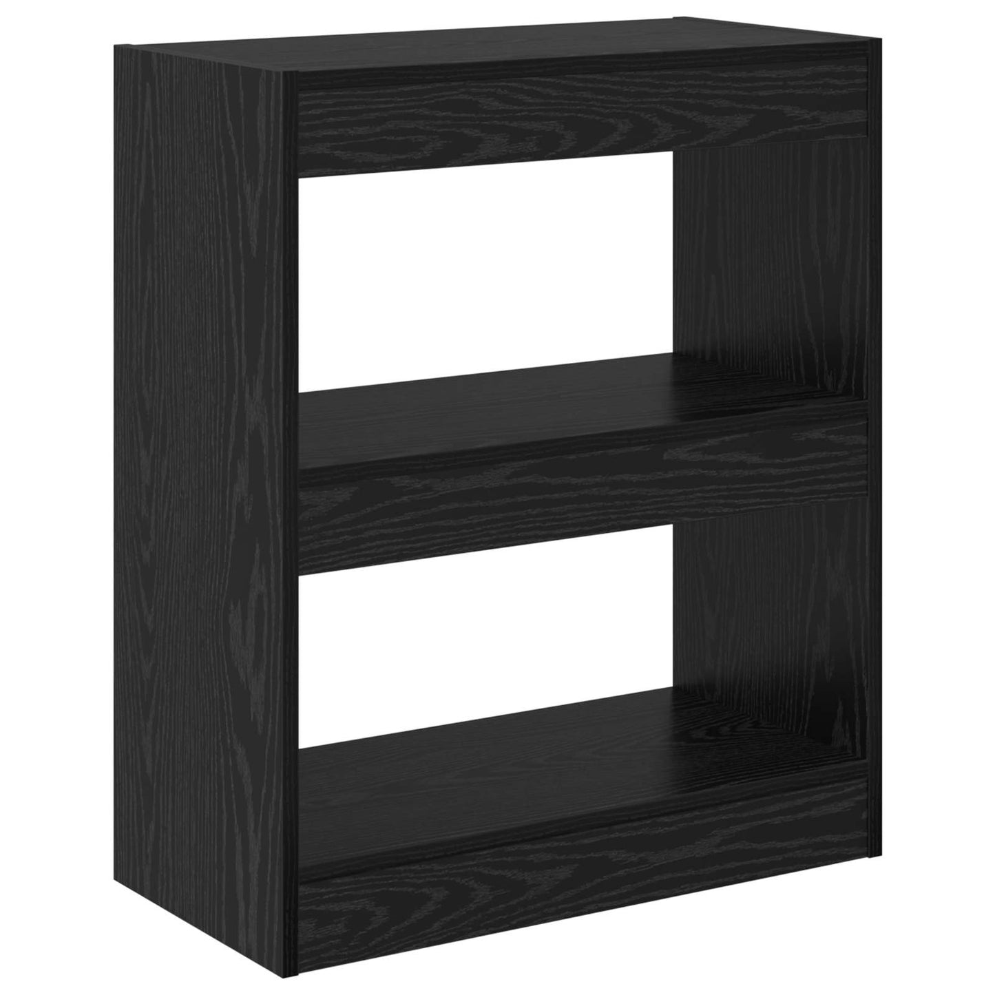 Book Cabinet Black Oak 60 x 30 x 72 cm Engineered Wood