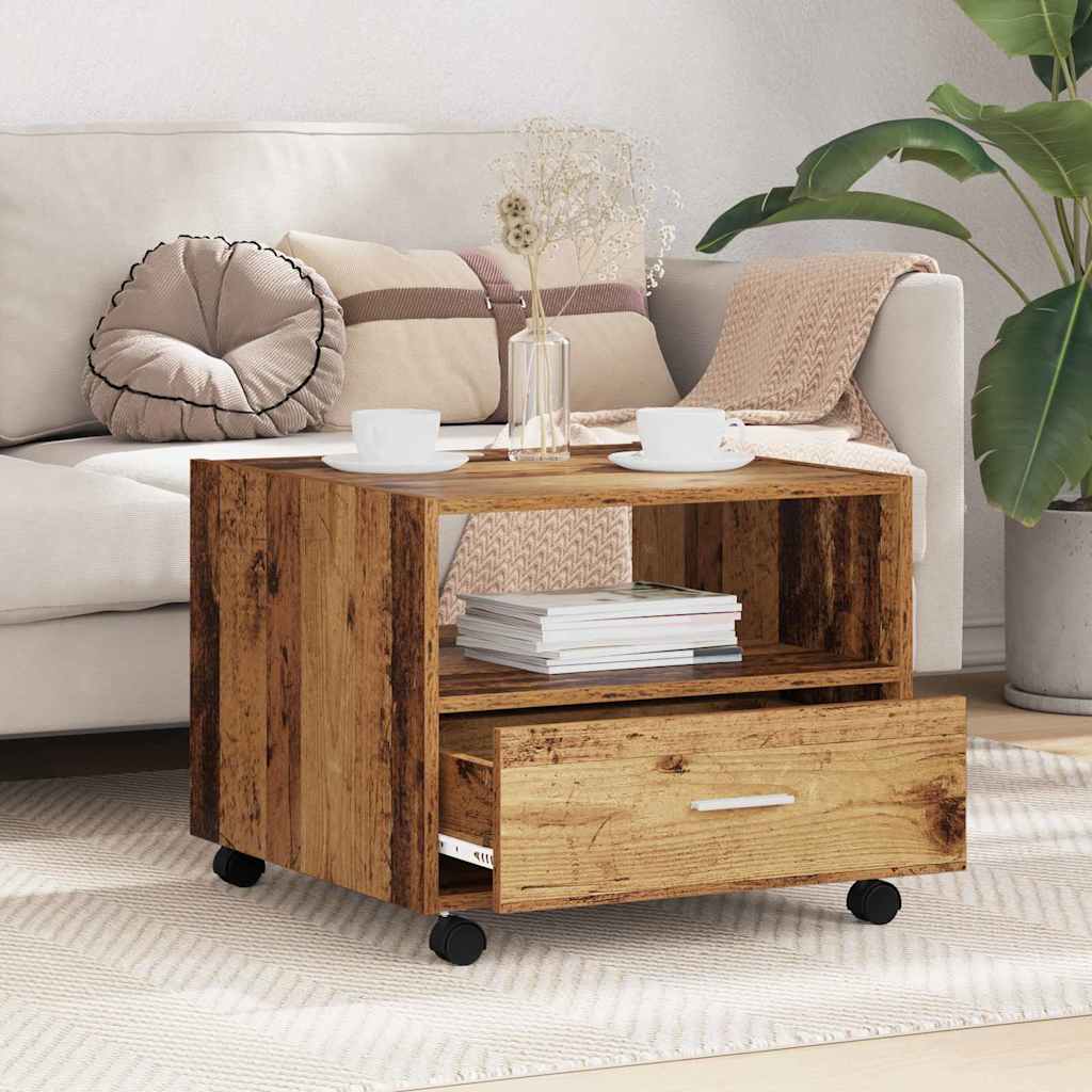 Coffee Table Old Wood 55 x 55 x 45cm Engineered Wood