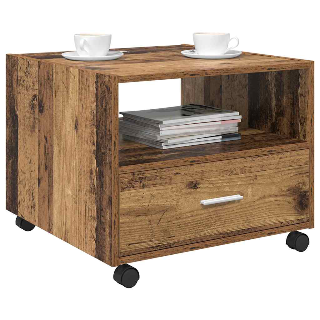 Coffee Table Old Wood 55 x 55 x 45cm Engineered Wood