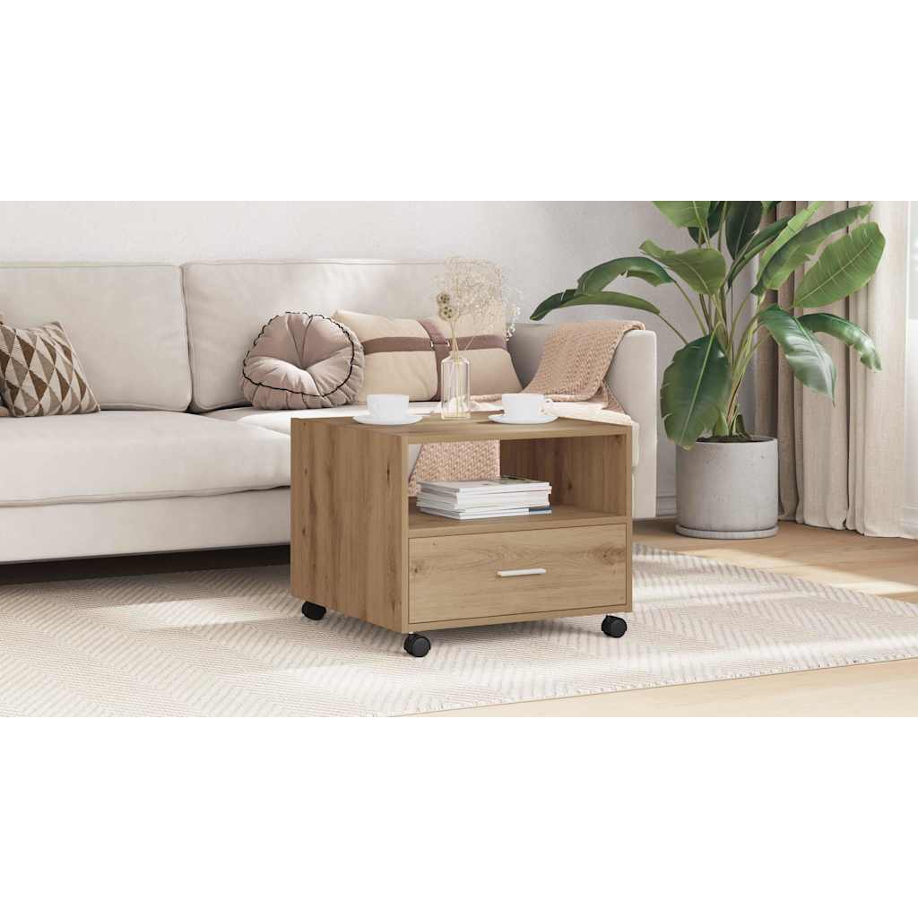 Coffee Table Artisan Oak 55 x 55 x 45cm Engineered Wood