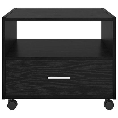Coffee Table Black Oak 55 x 55 x 45cm Engineered Wood