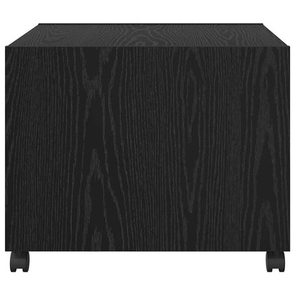 Coffee Table Black Oak 55 x 55 x 45cm Engineered Wood