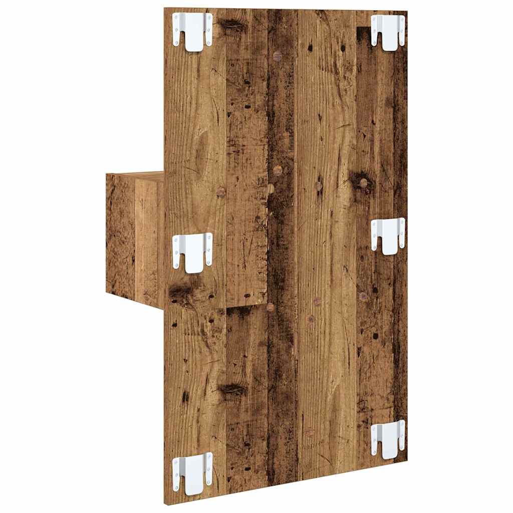 Bedside Cabinet 2 pcs Old Wood 50 x 32.5 x 80cm Engineered Wood