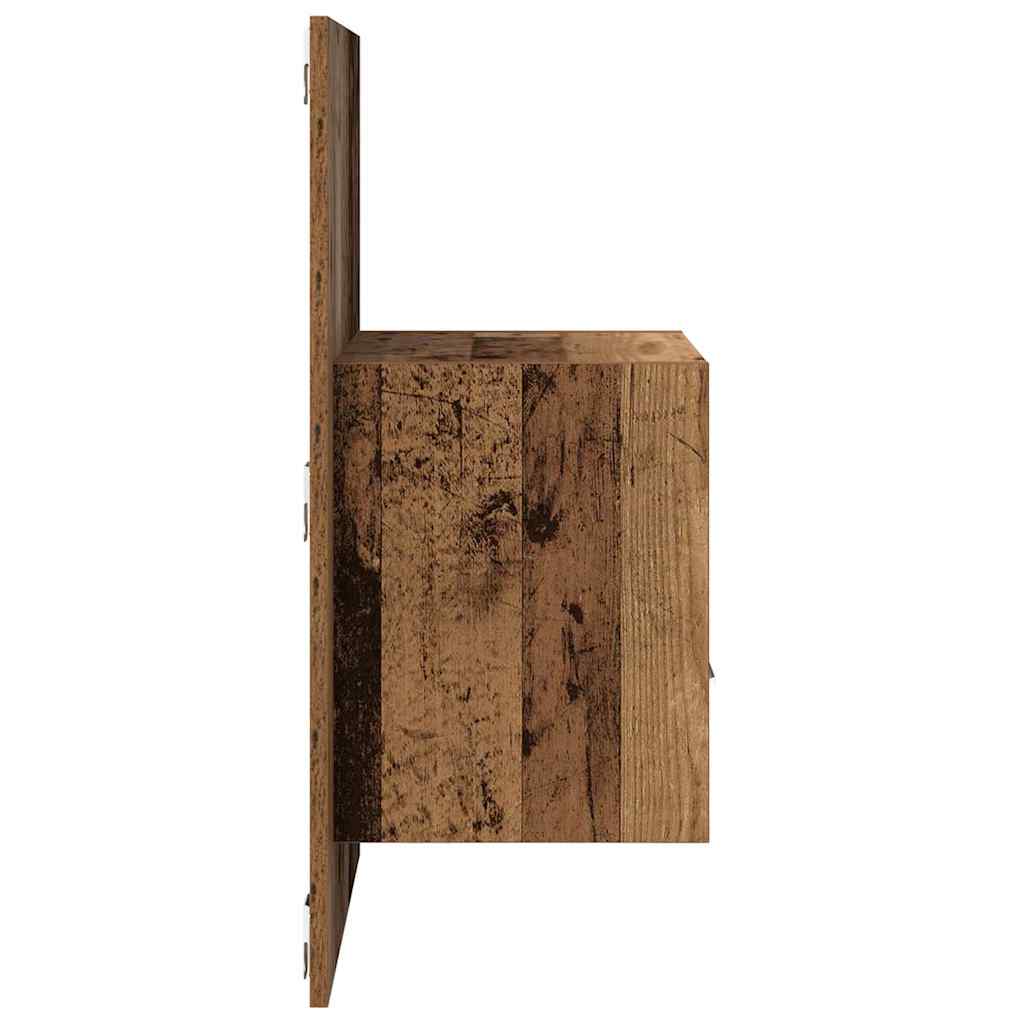 Bedside Cabinet 2 pcs Old Wood 50 x 32.5 x 80cm Engineered Wood