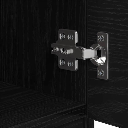 Bed Cabinet 2 pcs Black Oak 40 x 39 x 40cm Engineered Wood