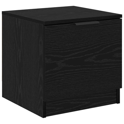 Bed Cabinet 2 pcs Black Oak 40 x 39 x 40cm Engineered Wood