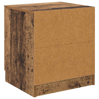 Bedside Cabinet 2 pcs Old Wood 45 x 39 x 50cm Engineered Wood