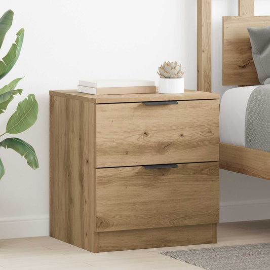 Bedside Cabinet 2 pcs Artisan Oak 45 x 39 x 50cm