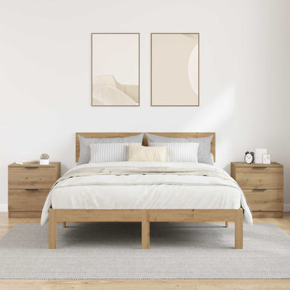 Bedside Cabinet with Drawer 2 pcs Artisan Oak 45 x 39 x 50cm