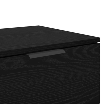 Bedside Cabinet 2 pcs Black Oak 45 x 39 x 50cm Engineered Wood