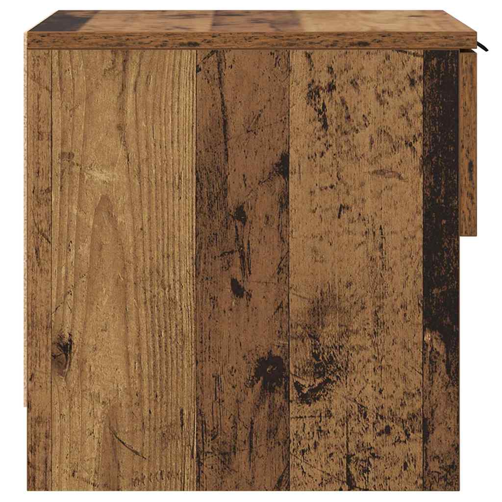 Bed Cabinet 2 pcs Old Wood 40 x 39 x 40cm Engineered Wood