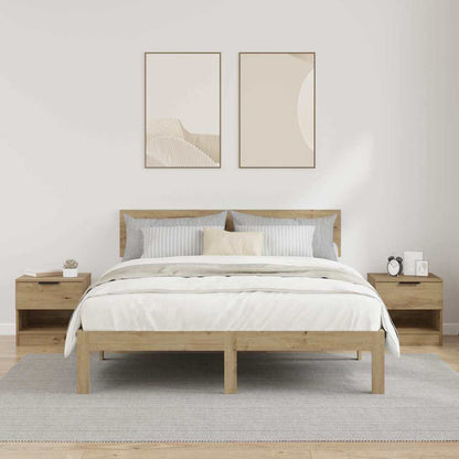 Bed Cabinet 2 pcs Artisan Oak 40 x 39 x 40cm Engineered Wood