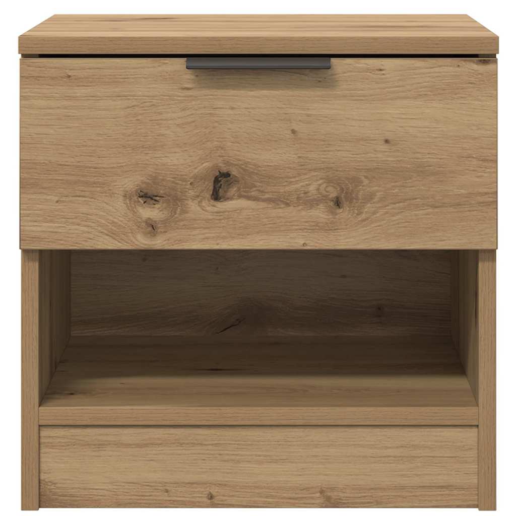 Bed Cabinet 2 pcs Artisan Oak 40 x 39 x 40cm Engineered Wood