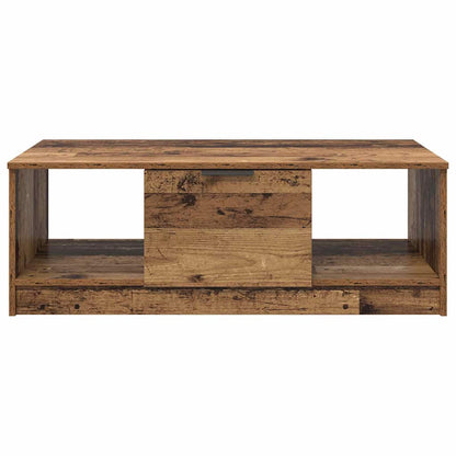 Coffee Table Old Wood 102 x 50 x 36cm Engineered Wood