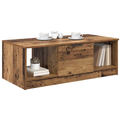 Coffee Table Old Wood 102 x 50 x 36cm Engineered Wood