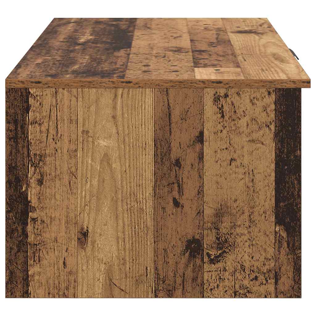 Coffee Table Old Wood 102 x 50 x 36cm Engineered Wood