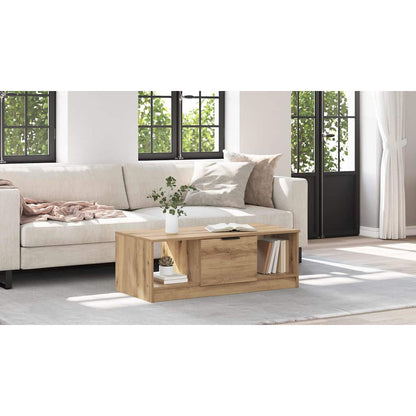 Coffee Table Artisan Oak 102 x 50 x 36cm Engineered Wood