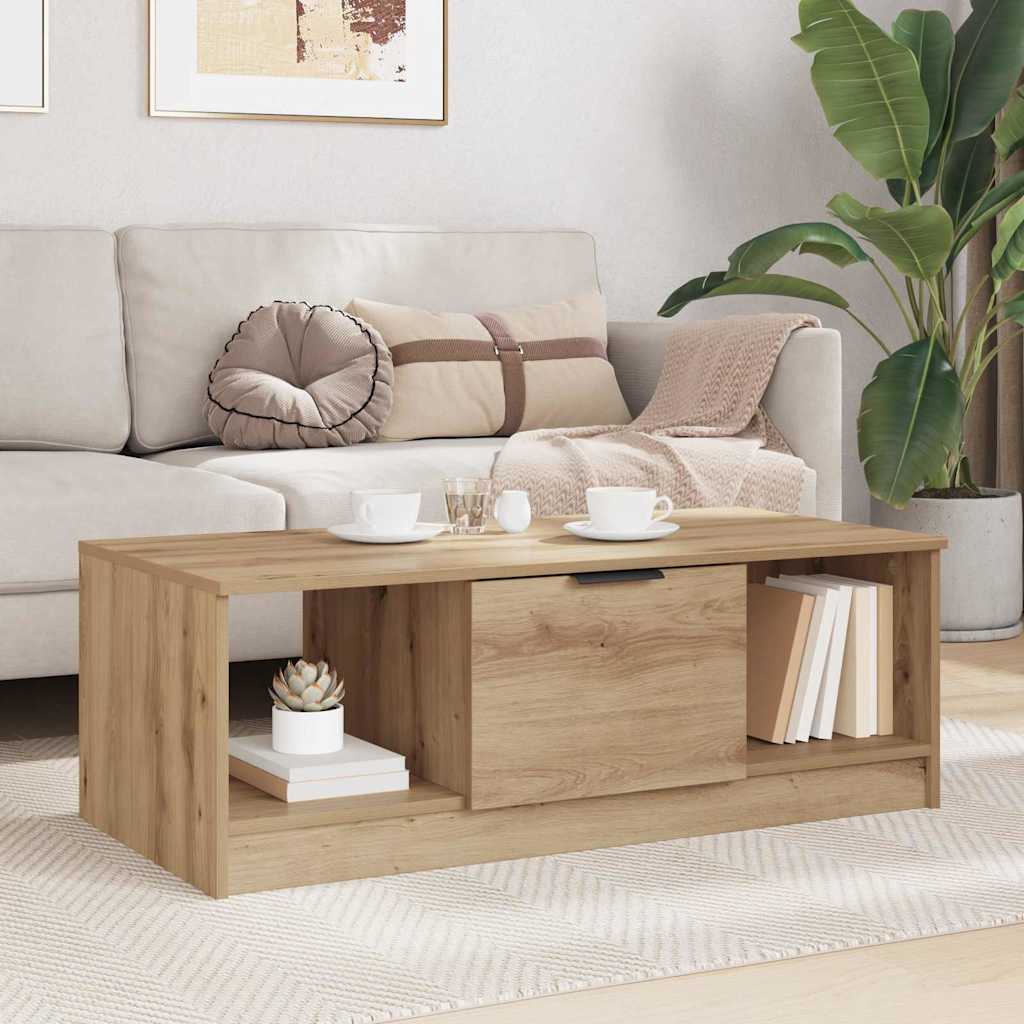 Coffee Table Artisan Oak 102 x 50 x 36cm Engineered Wood