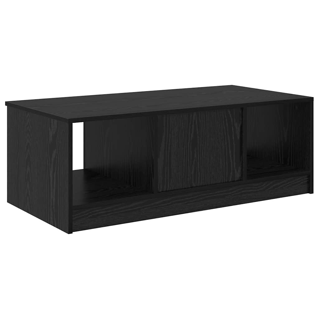 Coffee Table Black Oak 102 x 50 x 36cm Engineered Wood