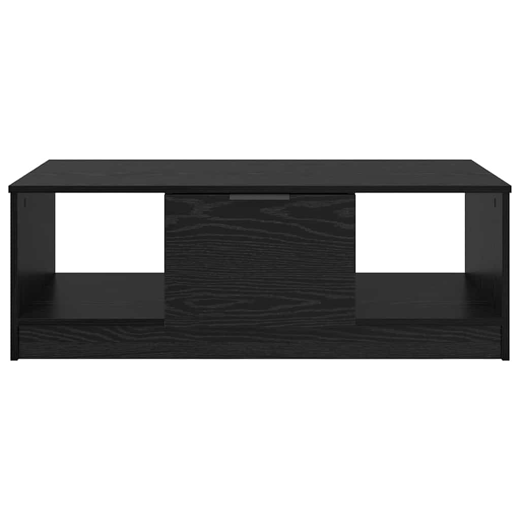 Coffee Table Black Oak 102 x 50 x 36cm Engineered Wood
