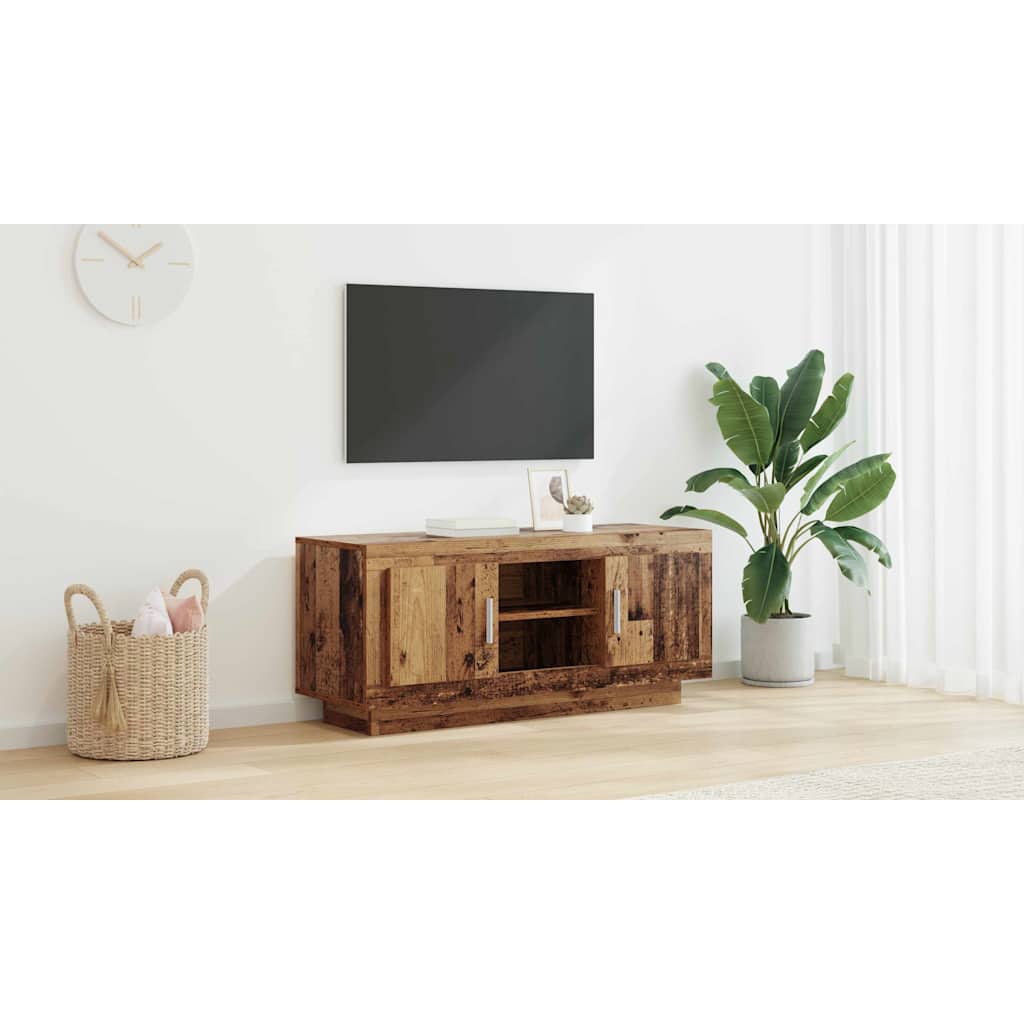 TV Cabinet Old Wood 102 x 35 x 45 cm Engineered Wood