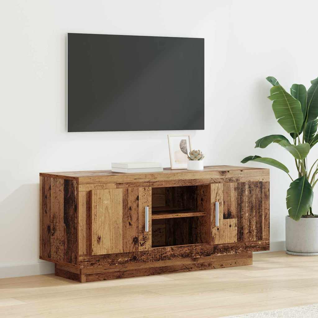 TV Cabinet Old Wood 102 x 35 x 45 cm Engineered Wood