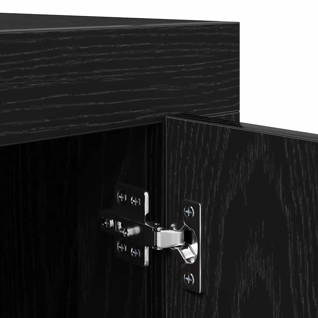 TV Cabinet Black Oak 102 x 35 x 45 cm Engineered Wood