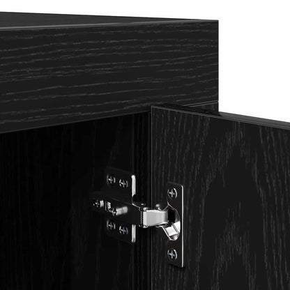 TV Cabinet Black Oak 102 x 35 x 45 cm Engineered Wood