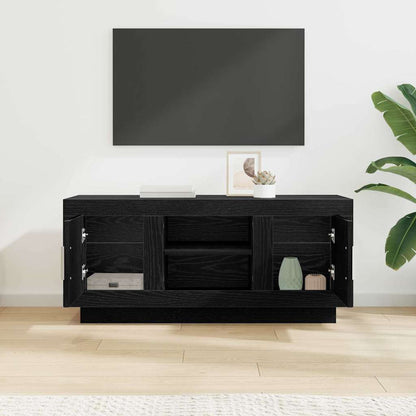 TV Cabinet Black Oak 102 x 35 x 45 cm Engineered Wood