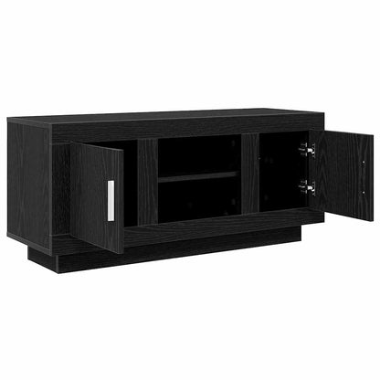 TV Cabinet Black Oak 102 x 35 x 45 cm Engineered Wood