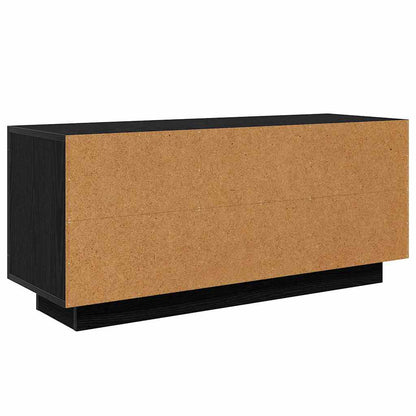 TV Cabinet Black Oak 102 x 35 x 45 cm Engineered Wood
