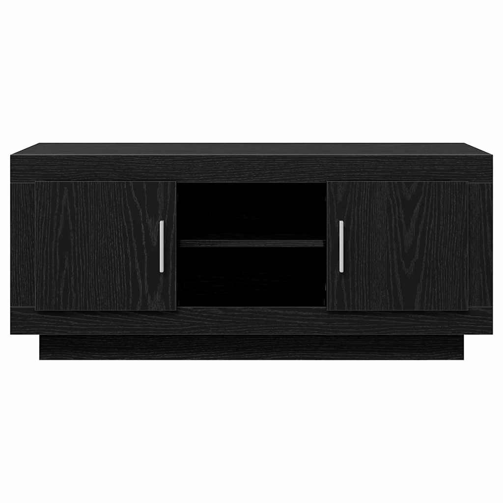 TV Cabinet Black Oak 102 x 35 x 45 cm Engineered Wood