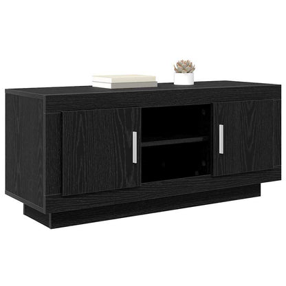 TV Cabinet Black Oak 102 x 35 x 45 cm Engineered Wood