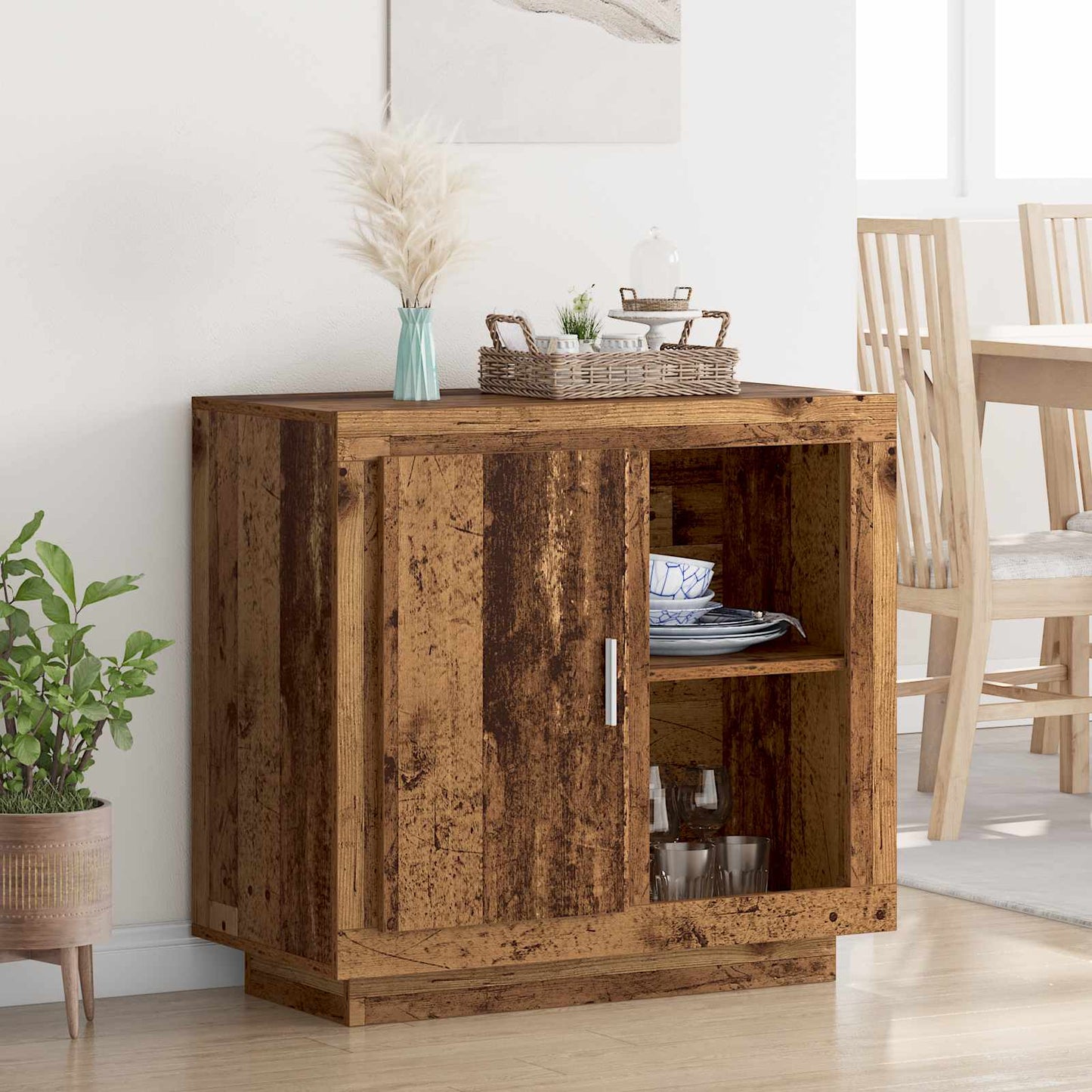Sideboard Old Wood 80 x 40 x 75 cm Engineered Wood
