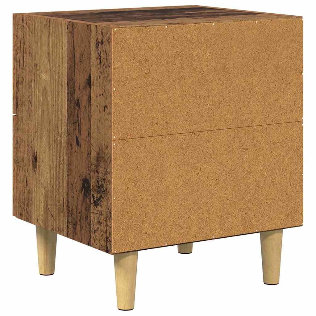 Bed Cabinet Old Wood 40 x 35 x 47.5cm Engineered Wood