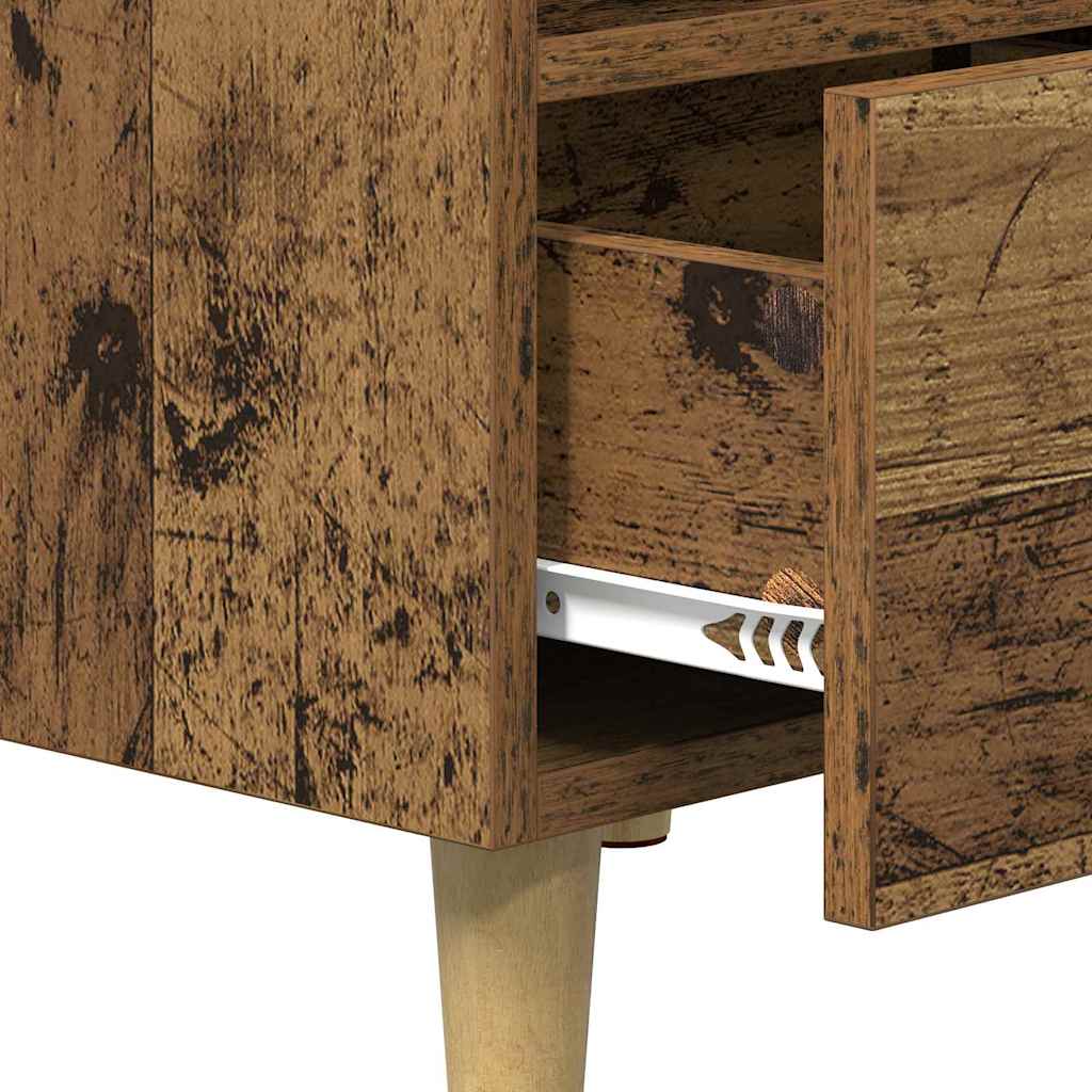 Bed Cabinet 2 pcs Old Wood 40 x 35 x 47.5cm Engineered Wood