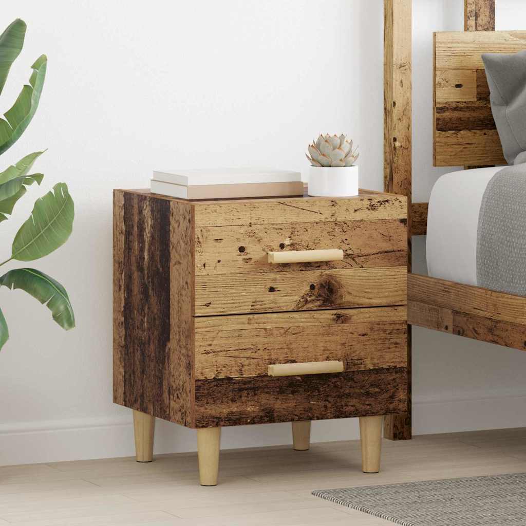Bed Cabinet 2 pcs Old Wood 40 x 35 x 47.5cm Engineered Wood