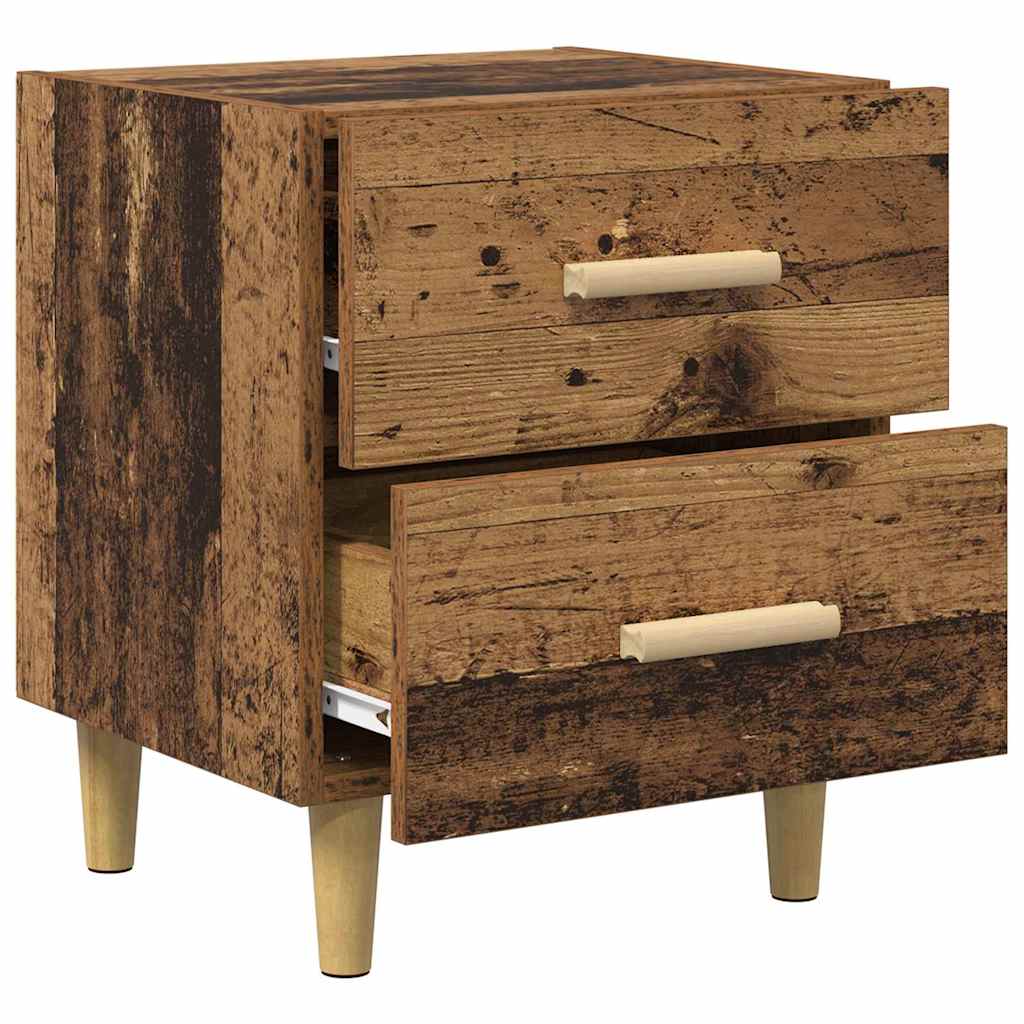 Bed Cabinet 2 pcs Old Wood 40 x 35 x 47.5cm Engineered Wood