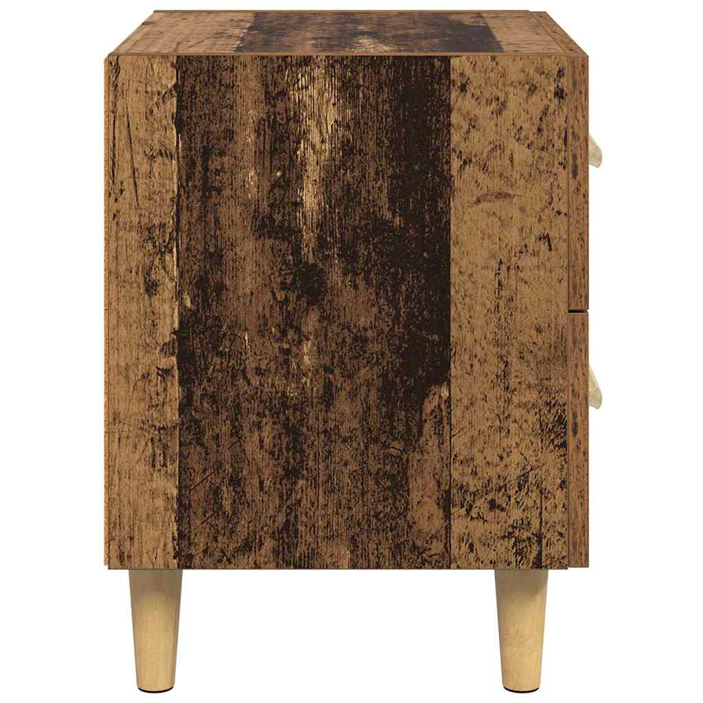 Bed Cabinet 2 pcs Old Wood 40 x 35 x 47.5cm Engineered Wood