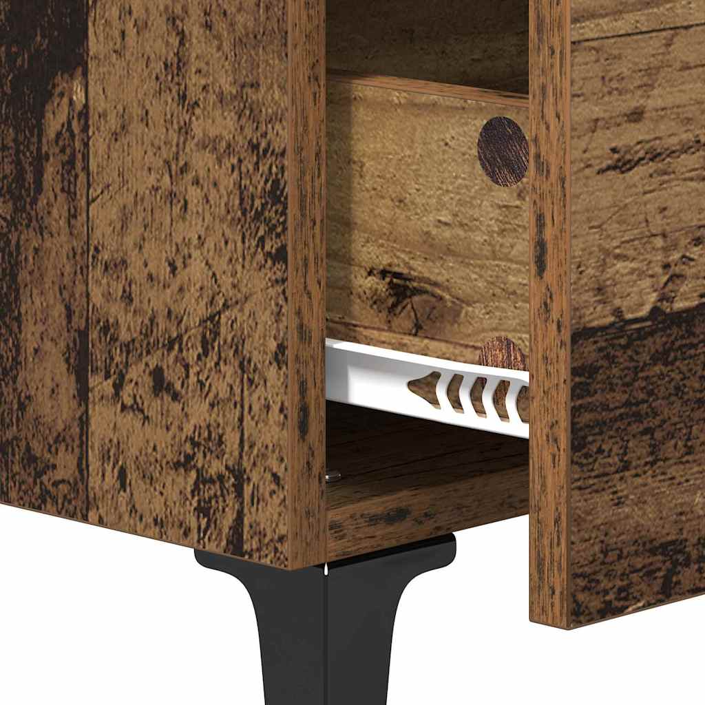 Bed Cabinet Old Wood 40 x 35 x 47.5 cm Engineered Wood