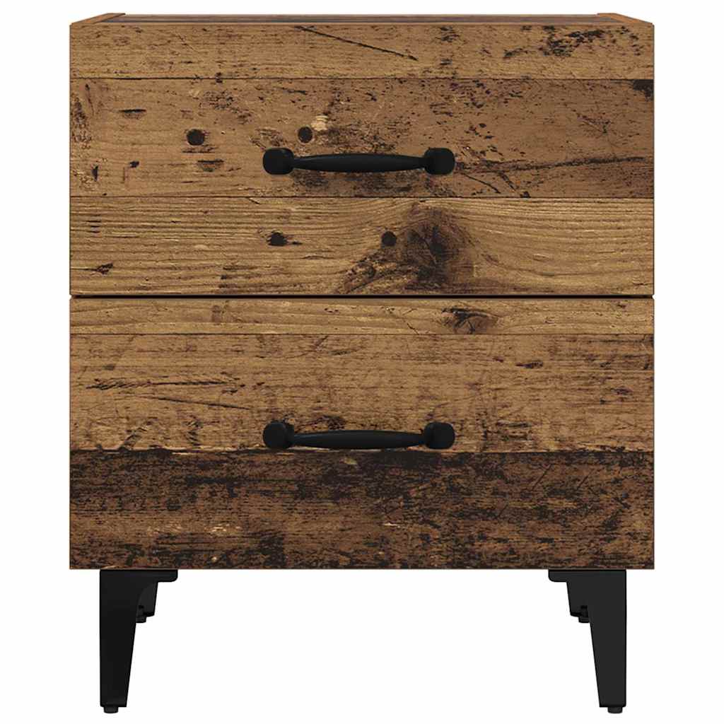Bed Cabinet Old Wood 40 x 35 x 47.5 cm Engineered Wood