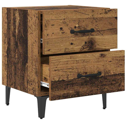Bed Cabinet 2 pcs Old Wood 40 x 35 x 47.5 cm Engineered Wood